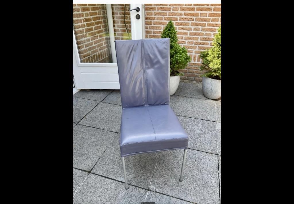 Eethoekstoelen, Huis en Inrichting, Stoelen, Ophalen, Gebruikt, Leer, Vier