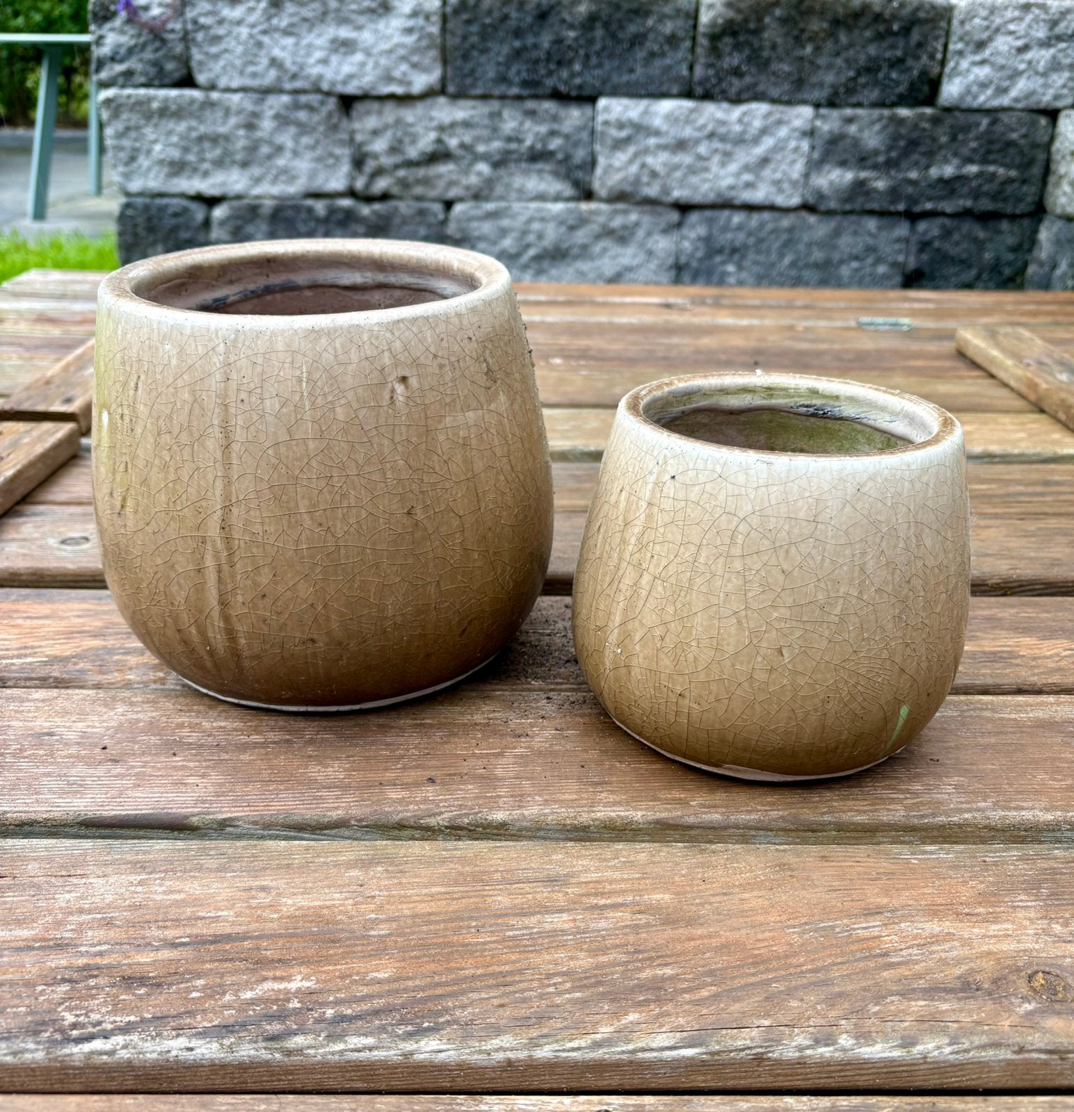 Bloempotten, Tuin en Terras, Gebruikt, Rond, Ophalen of Verzenden, Aardewerk