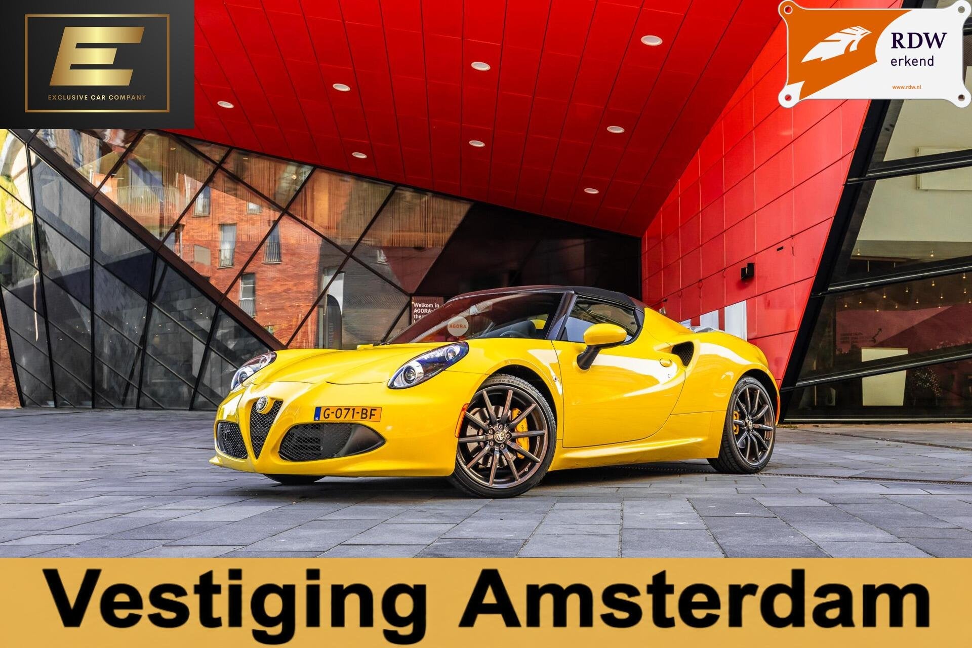 Alfa Romeo 4C Spider 1750TBI TCT | Giallo Prototipo | Carbon, Auto's, Alfa Romeo, Automaat, Achterwielaandrijving, 4 cilinders