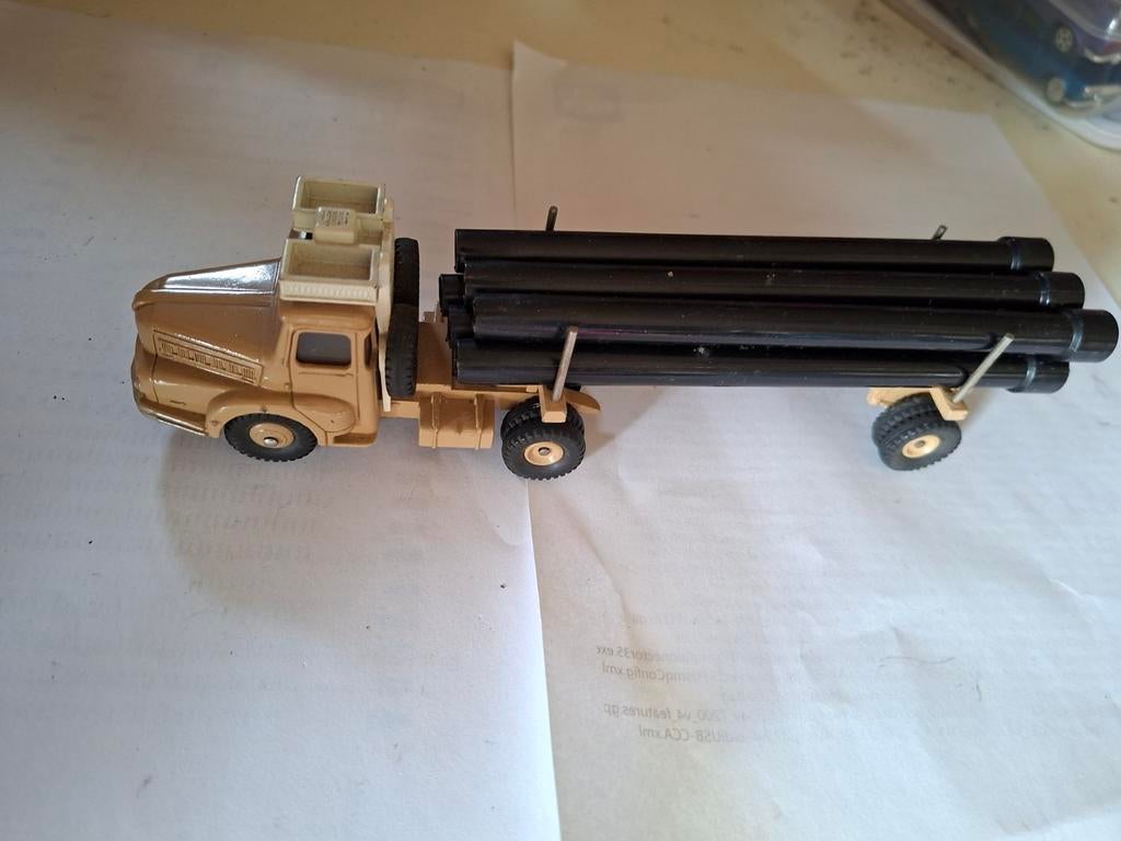 Dinky Toys No.893 Unic Saharien Pipe Carrier, Hobby en Vrije tijd, Modelauto's | 1:43, Ophalen of Verzenden