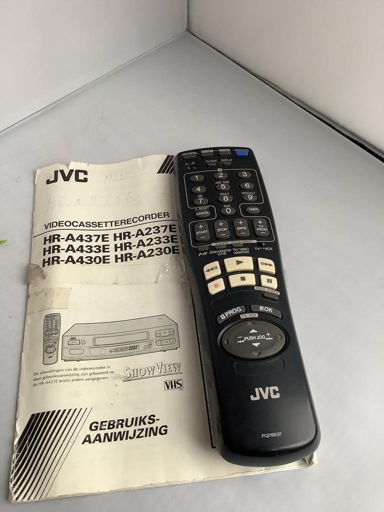🔥 JVC videorecorder afstandsbediening 🔥, Ophalen of Verzenden, Gebruikt, Origineel, Vhs