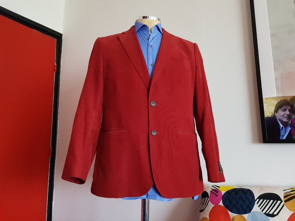 State Of Art colbert met mooie rode kleur maat L, State of Art, Maat 52/54 (L), Ophalen of Verzenden, Zo goed als nieuw