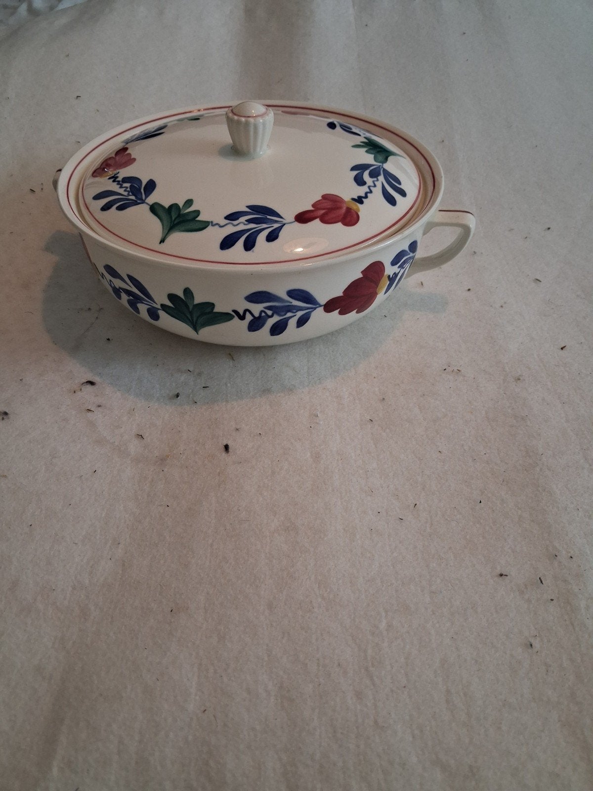 Vintage Villeroy & Boch Handgeschilderde Terrine, Antiek en Kunst, Ophalen of Verzenden