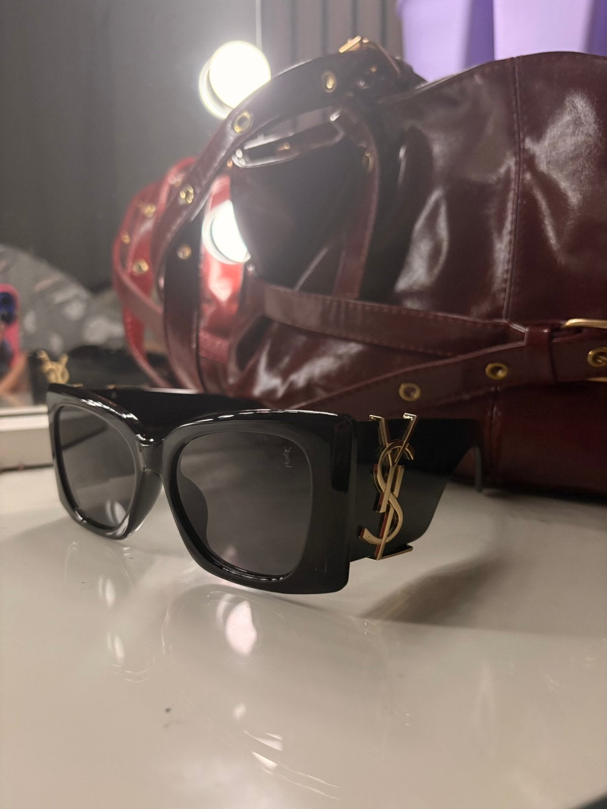 Ysl zonnebril dames, Sieraden, Tassen en Uiterlijk, Ophalen of Verzenden, Zo goed als nieuw, Zwart, Overige merken