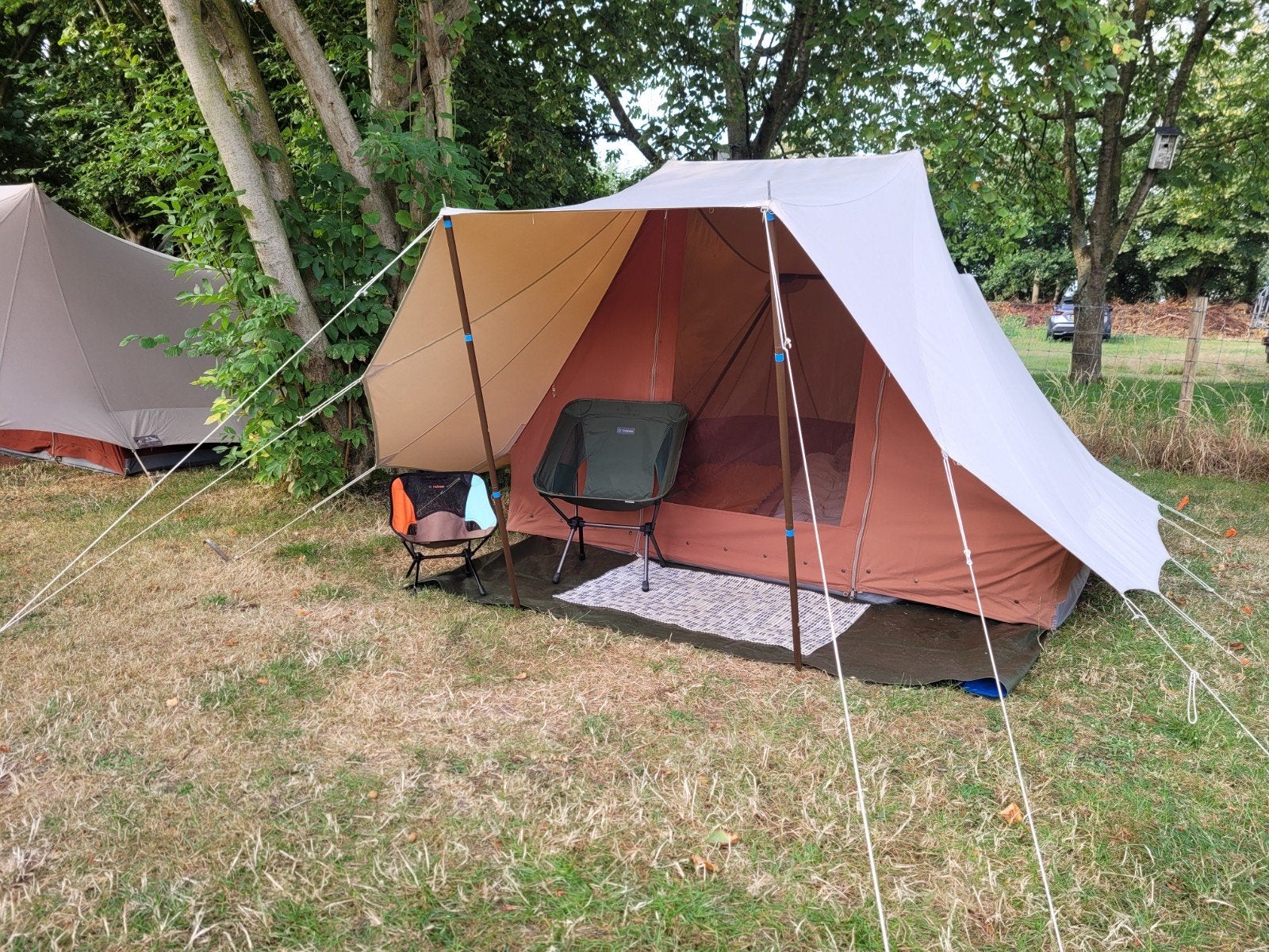 De Waard Kemphaan, 3 persoons stormtent in mooie staat, Caravans en Kamperen, Tenten, Ophalen, Gebruikt, Tot en met 4