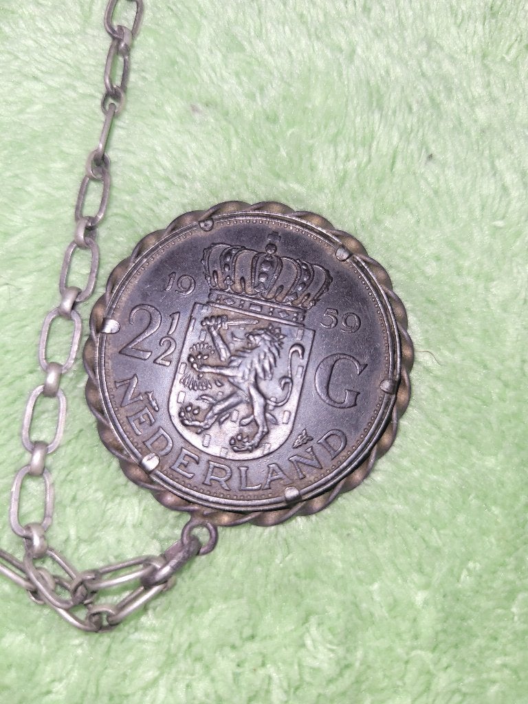 1959 nederland Silver 2 1/2 Gulden Coin 30,2g, Ophalen of Verzenden, Koningin Juliana, 2½ gulden