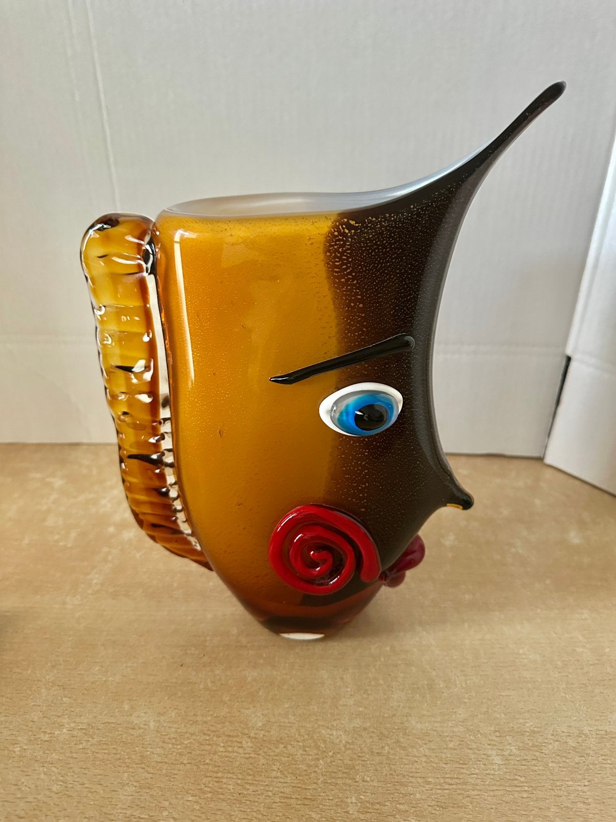 Murano vaas Pablo Picasso, Antiek en Kunst, Antiek | Glas en Kristal, Ophalen of Verzenden
