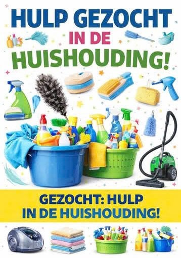 Huishoudelijke hulp gezocht.