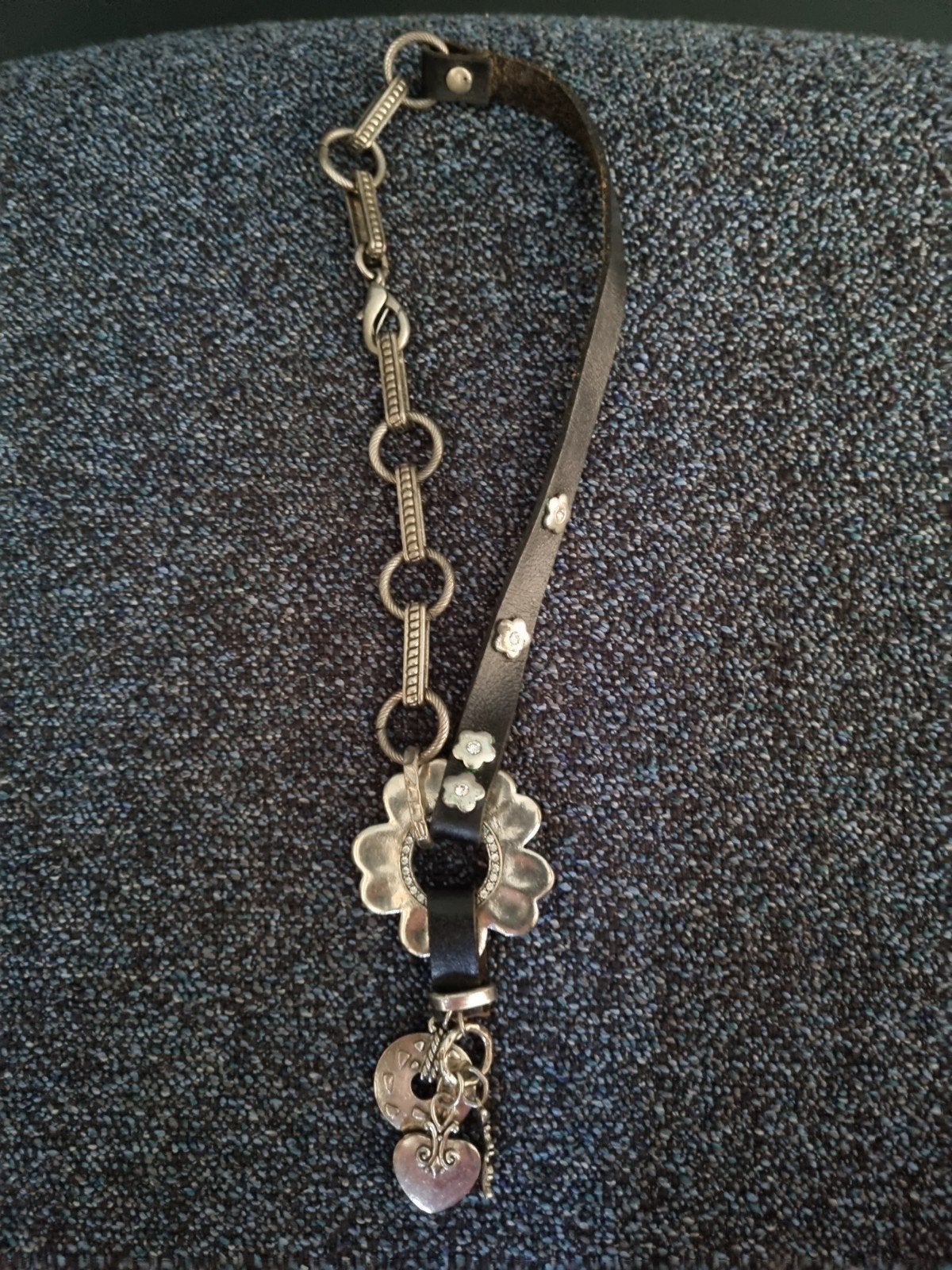 halsketting gotic, Sieraden, Tassen en Uiterlijk, Zwart, Ophalen of Verzenden, Zo goed als nieuw, Overige materialen