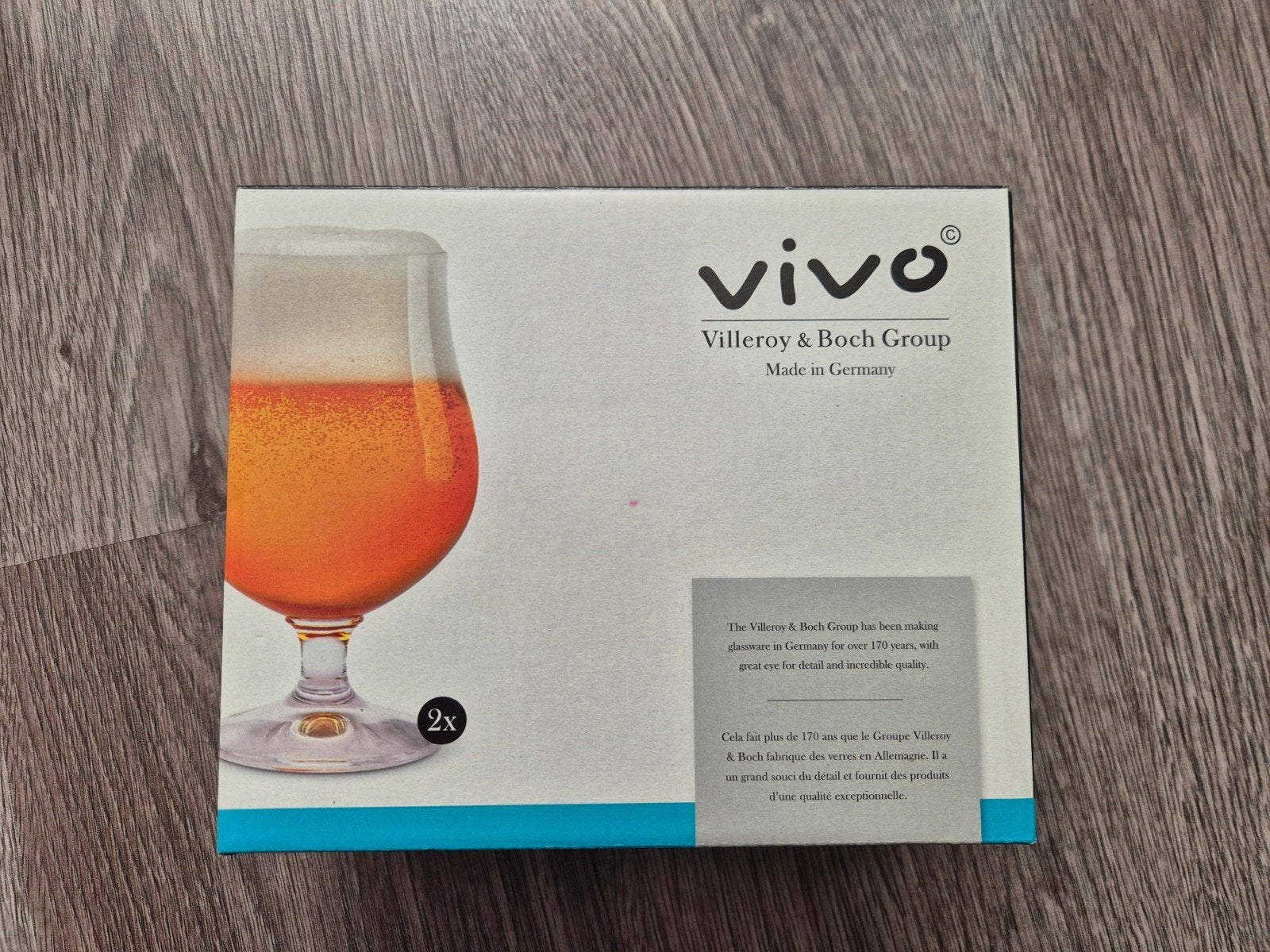 Nieuw Villeroy & Boch Vivo Bierglas Set (2 stuks), Ophalen of Verzenden, Nieuw