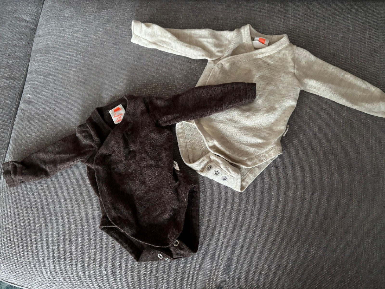 2x Merinowollen romper HEMA maat 50/56 | Zeer goede staat, Nacht- of Onderkleding, Gebruikt, Jongetje of Meisje, Ophalen of Verzenden