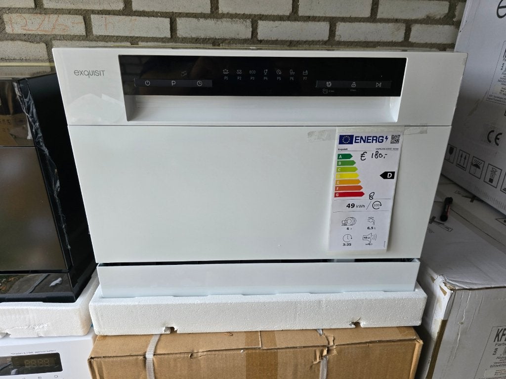 Nieuwe compacte vrijstaande mini opzet vaatwasser, Witgoed en Apparatuur, Ophalen, Minder dan 10 liter, Nieuw, Energieklasse A of zuiniger
