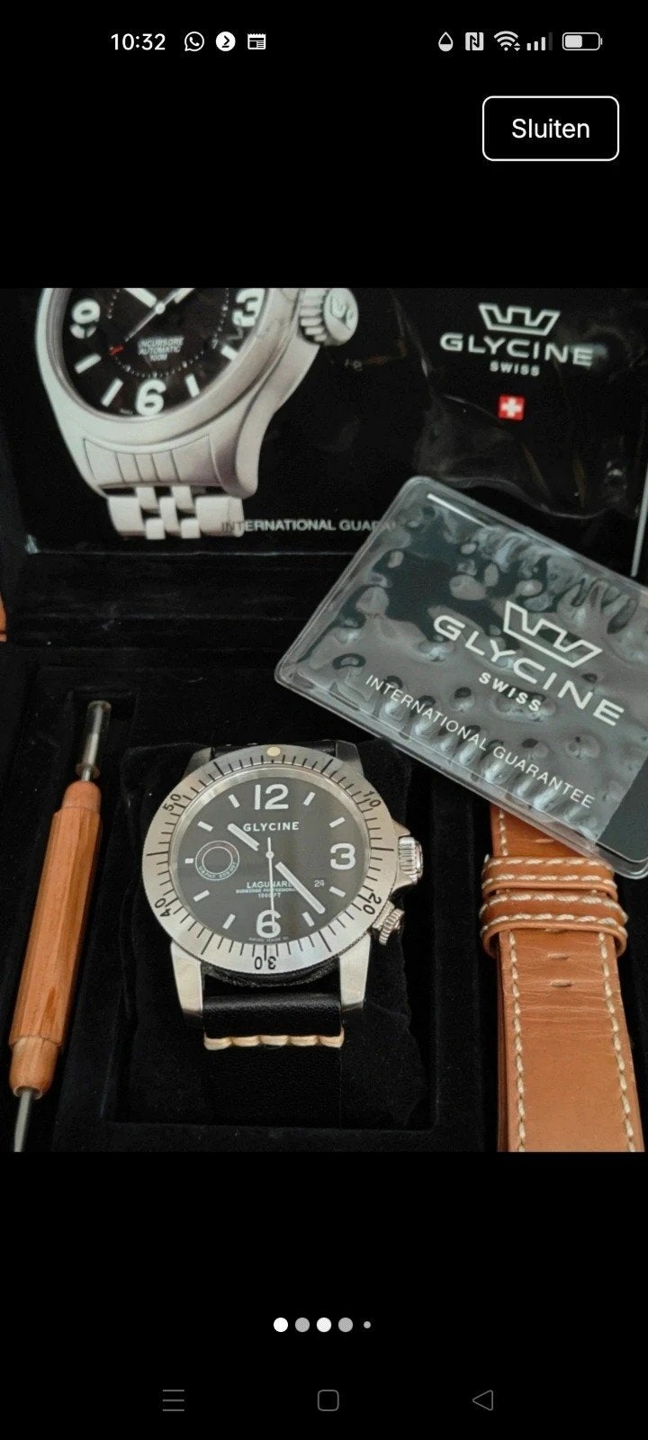 Glycine Lagunare Submerge.., Overige merken, Staal, Polshorloge, 1960 of later