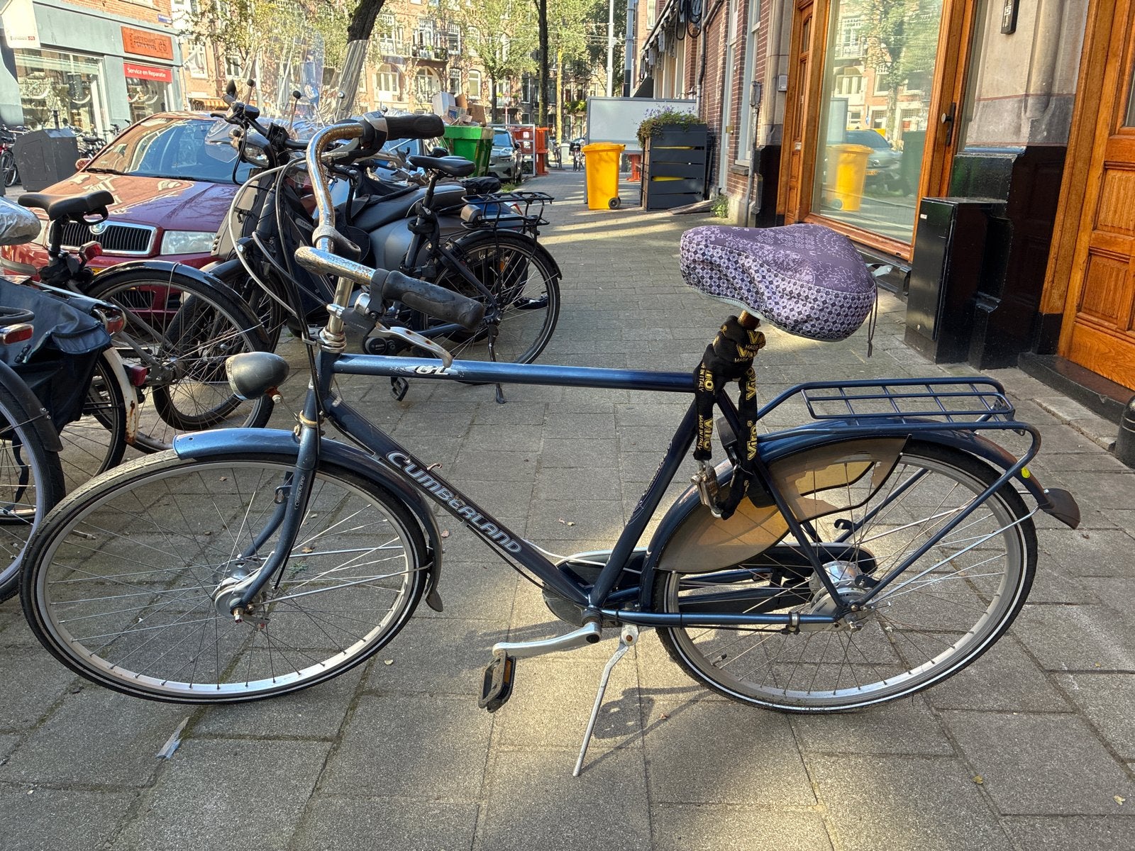 Cumberland damesfiets - Blauw - Gebruikt, Overige merken, Velgrem, Versnellingen, Ophalen of Verzenden