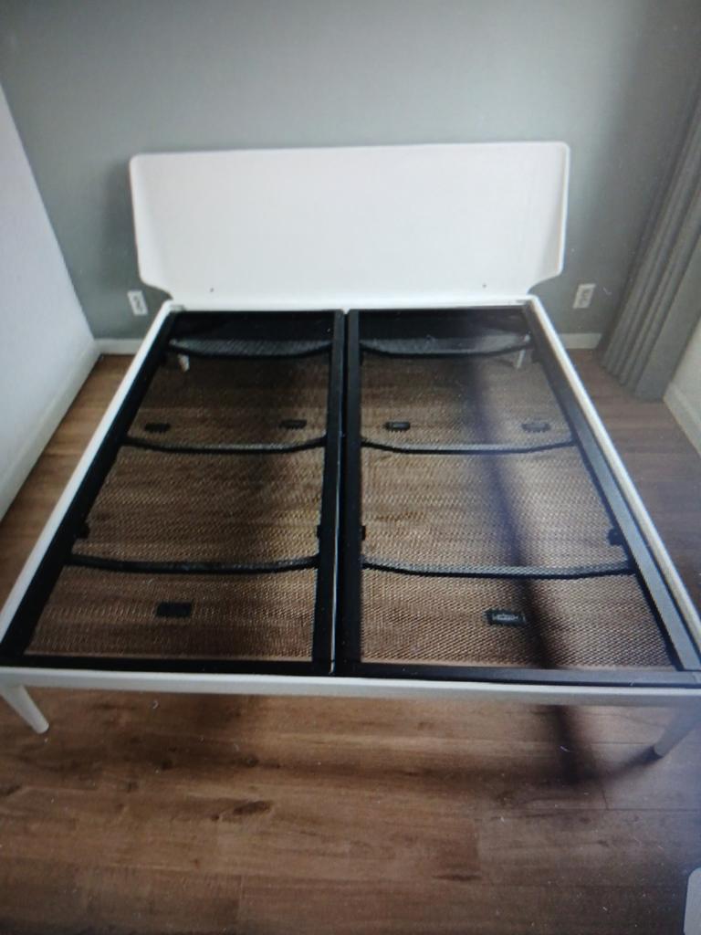 Auping Essential  HOOG +Hoofdbord en zijtafels ZGAN 180x210, Huis en Inrichting, Tafels | Statafels, Ophalen of Verzenden, Zo goed als nieuw