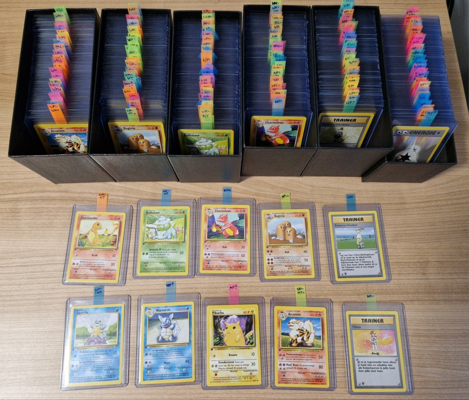 400+ 1st edition Base Set Dutch NL Nederlands, Ophalen of Verzenden, Zo goed als nieuw, Meerdere kaarten