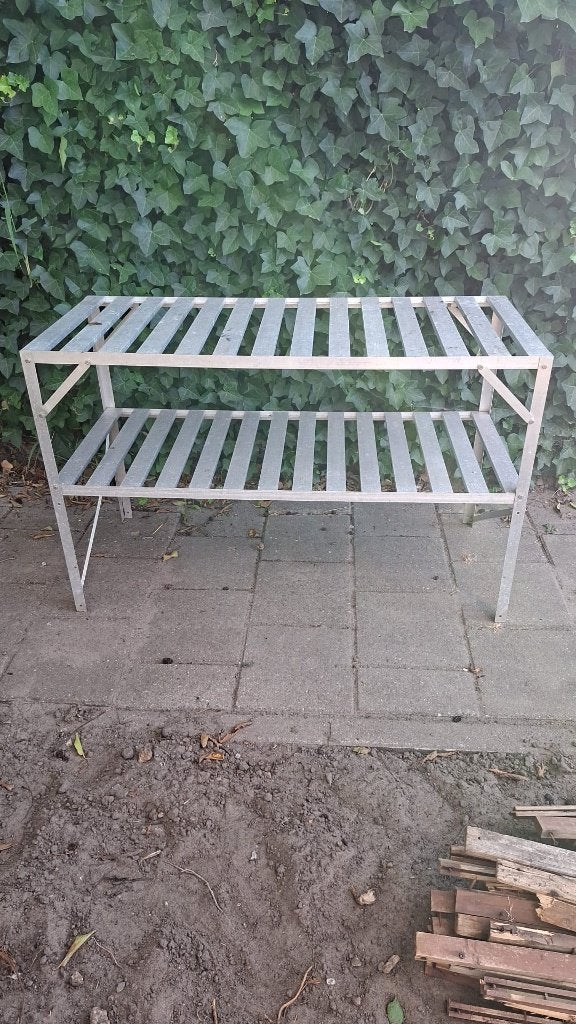 2 Kweektafels te koop - 120x76x52 cm - aluminium, Ophalen, Gebruikt, Kweektafel