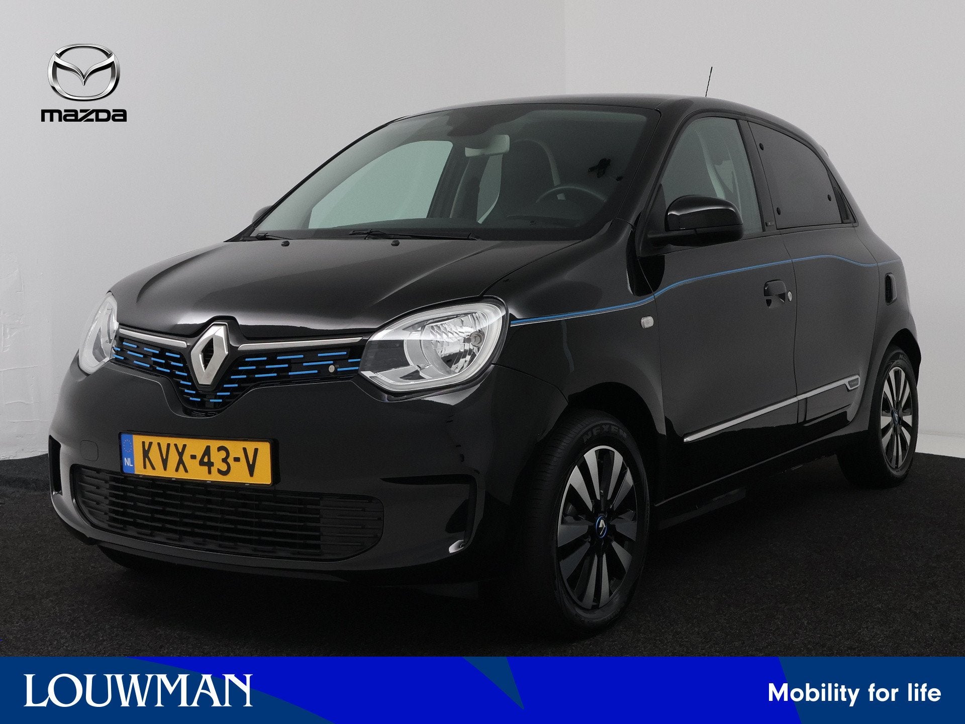 Renault Twingo Z.E. R80 Intens | Navigatie | Stoelverwarming, Auto's, Automaat, 12 maanden, Gebruikt, Zwart