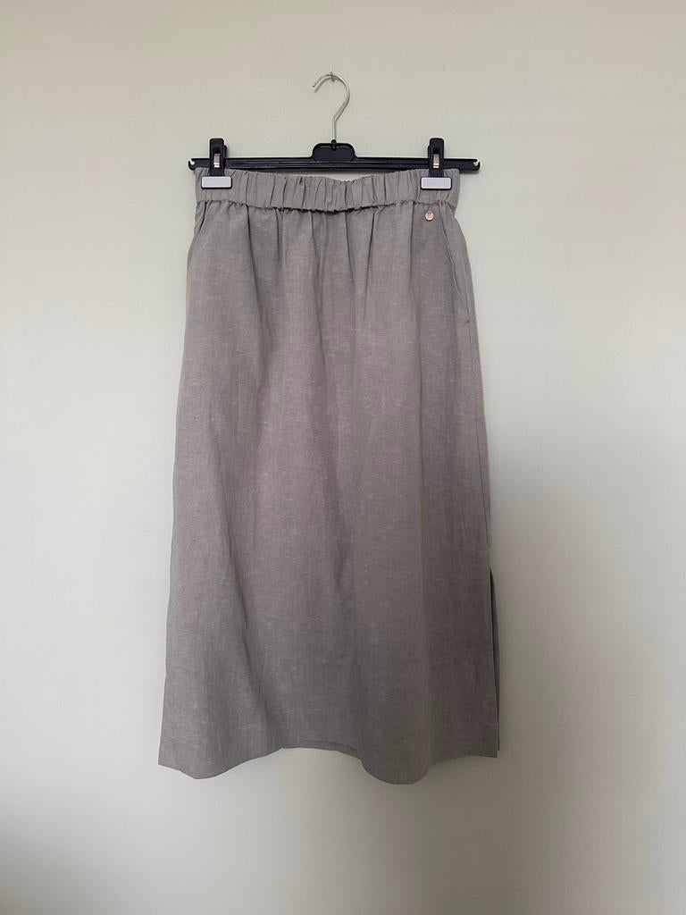 Mos Mosh Groene Midi Rok Maat 40 Linnen, Maat 38/40 (M), Verzenden, Nieuw, Onder de knie