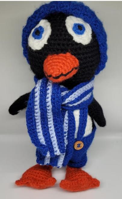 gehaakte pinguin, Overige merken, Overige karakters, Nieuw, Zwart