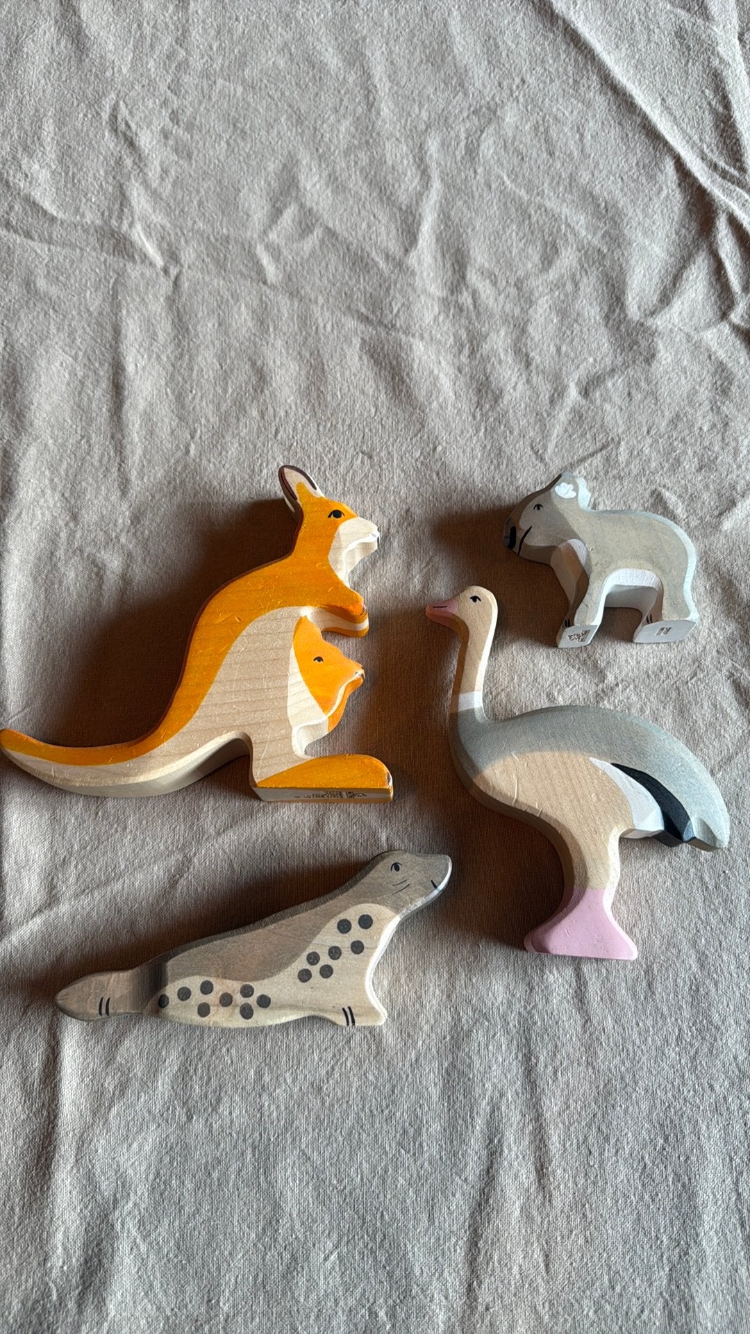 Holztiger dieren, Kinderen en Baby's, Speelgoed | Houten speelgoed, Ophalen of Verzenden, Gebruikt