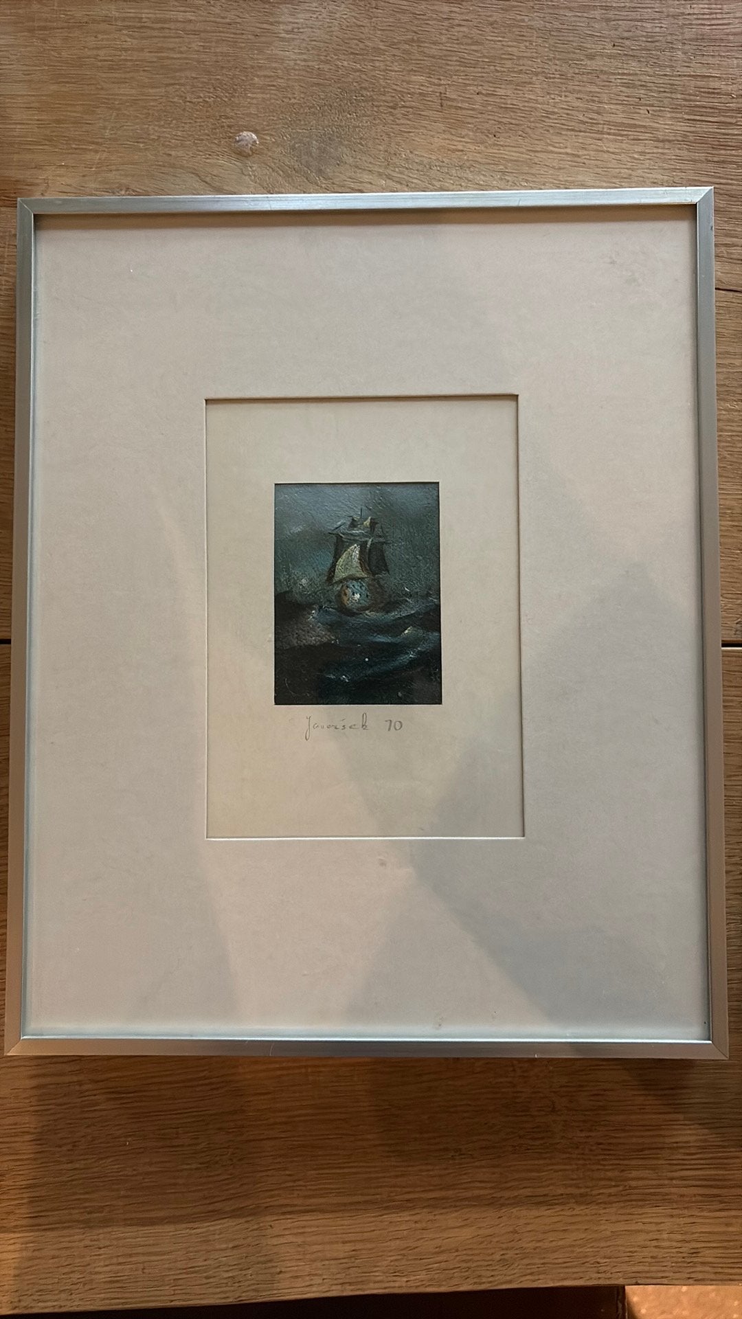 Javeršek - origineel werk, Ophalen, Overige technieken, Landschap, 8 cm