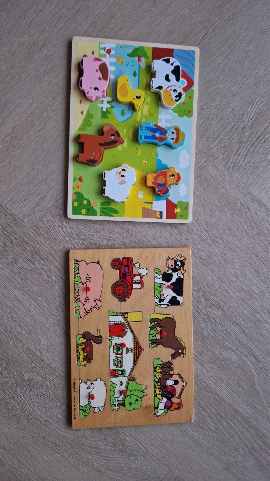 Houten puzzels, Ophalen, Minder dan 10 stukjes, 6 maanden tot 2 jaar
