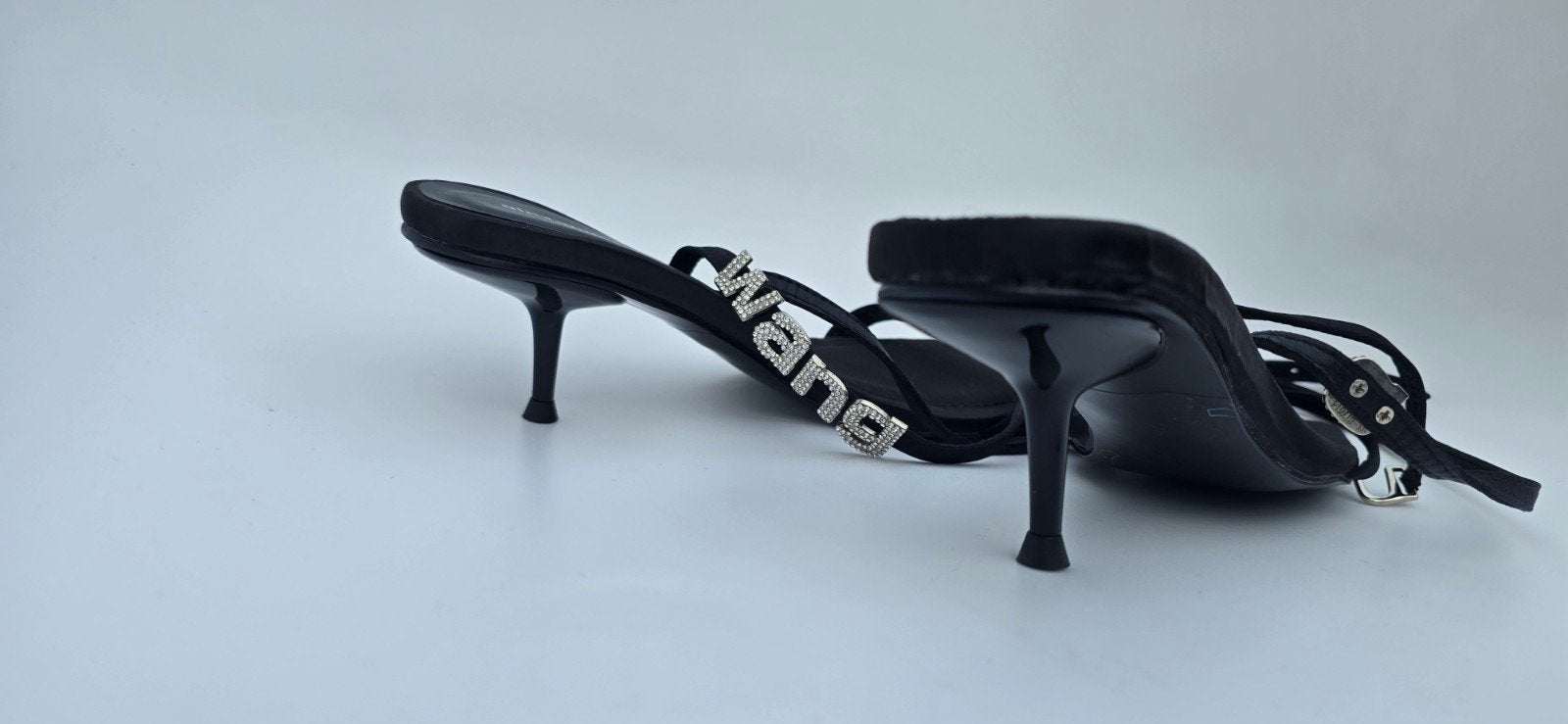 Alexander Wang sandalen met hak - Maat 38, Kleding | Dames, Schoenen, Ophalen of Verzenden, Zo goed als nieuw, Zwart, Sandalen of Muiltjes