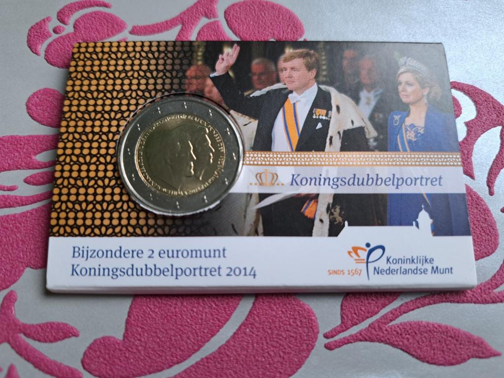 2 euro coincard Nederland 2014 Dubbelportret, Postzegels en Munten, Munten | Nederland, Ophalen of Verzenden, Euro's