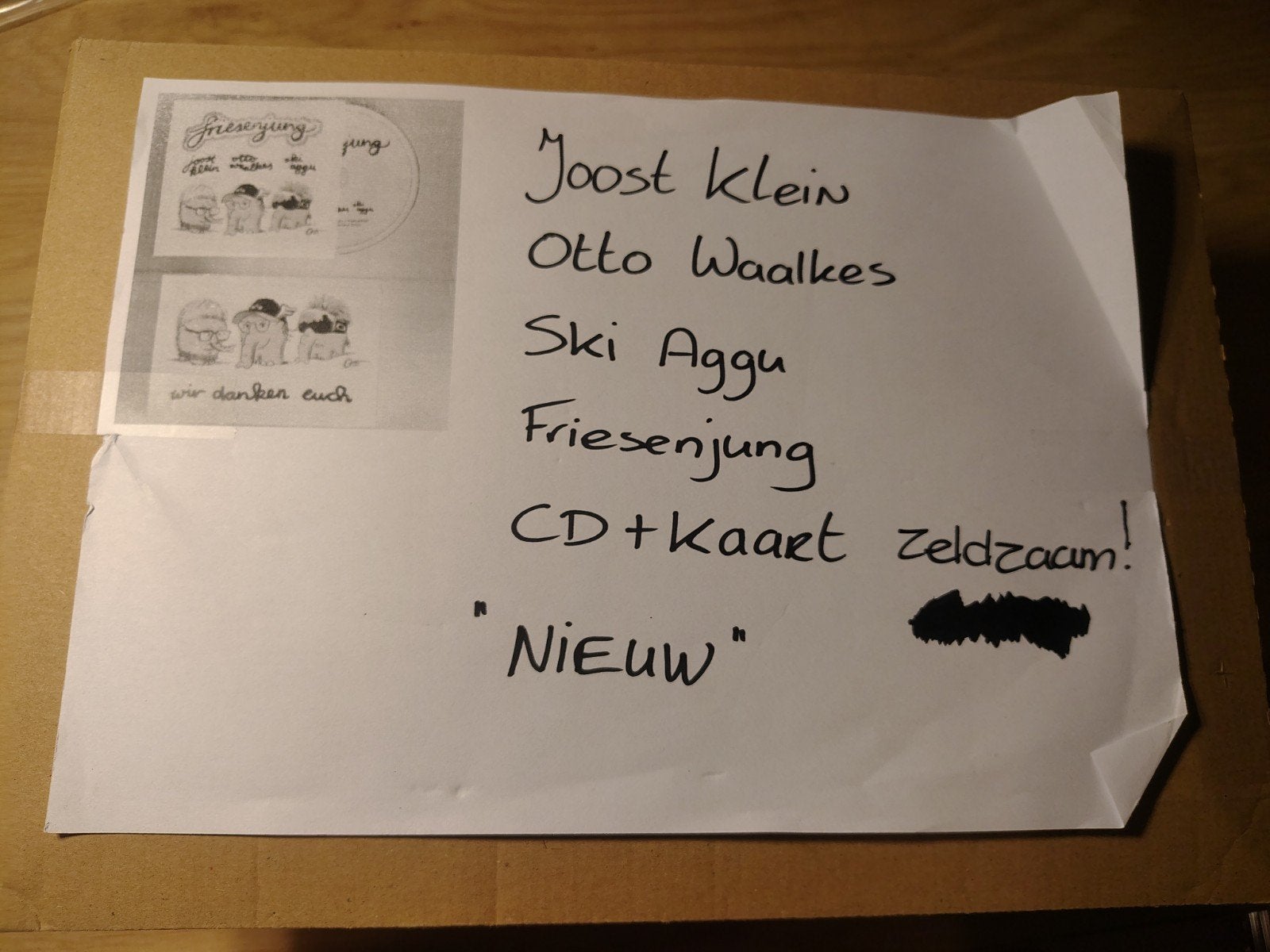 Joost Klein - Friesenjung CD + KAART NIEUW IN ENVELOPPE, Ophalen of Verzenden, 2000 tot heden, Nieuw in verpakking