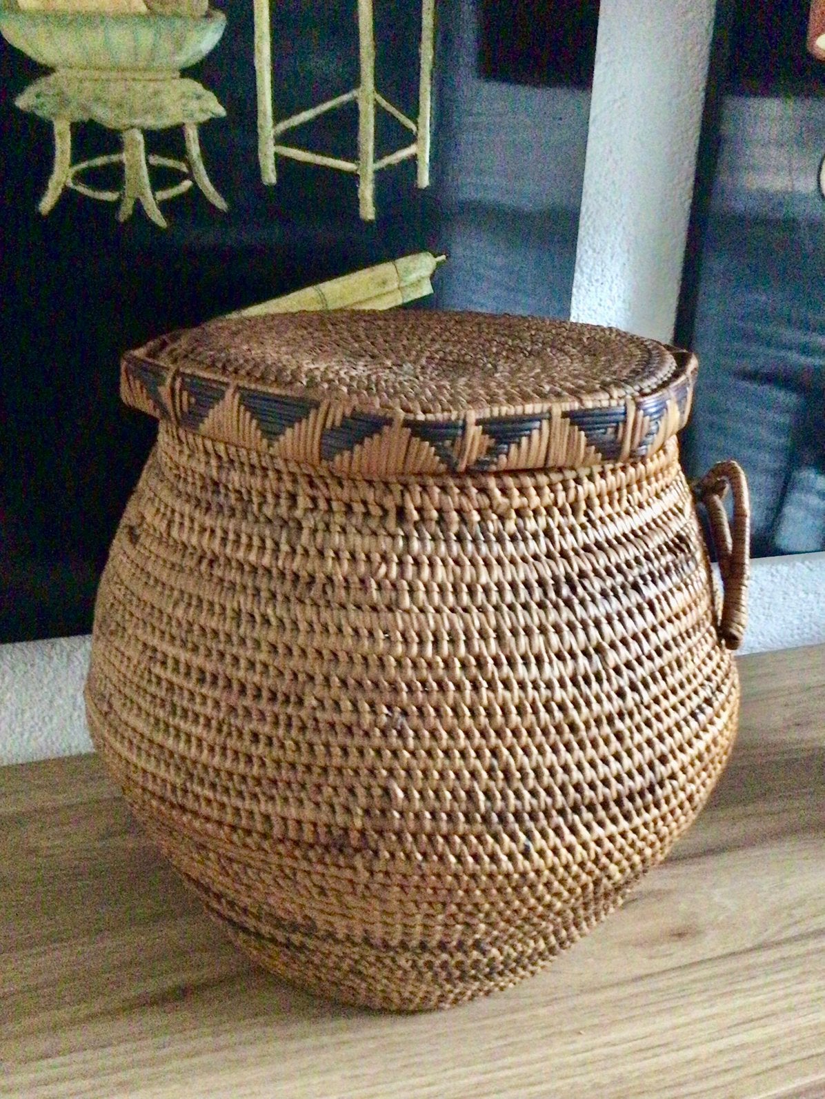 Vintage Tribal Mand, Ophalen of Verzenden