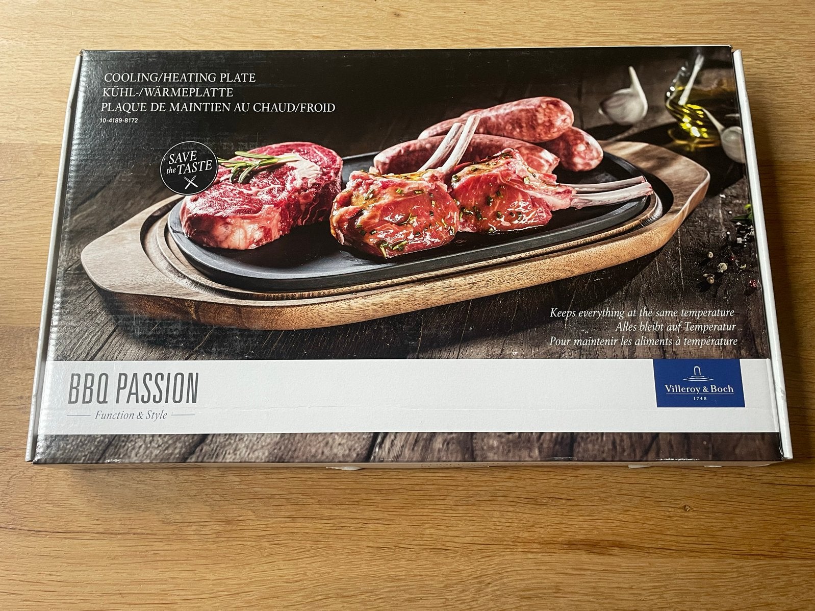 Villeroy & Boch BBQ Passion Koel-/verwarmingsplateau, Huis en Inrichting, Keuken | Keukenbenodigdheden, Overige typen, Hout, Nieuw