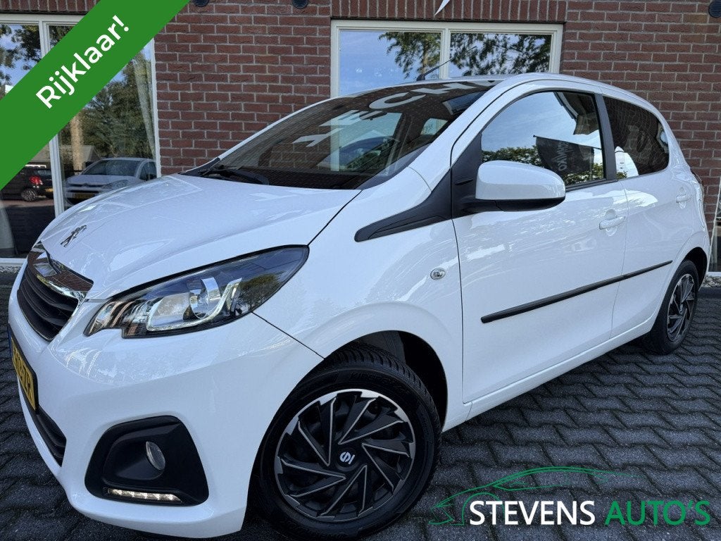 Peugeot 108 1.0 e-VTi Active CARPLAY / CAMERA / ANDROIDAUTO, Auto's, Stof, Gebruikt, 4 stoelen, Wit