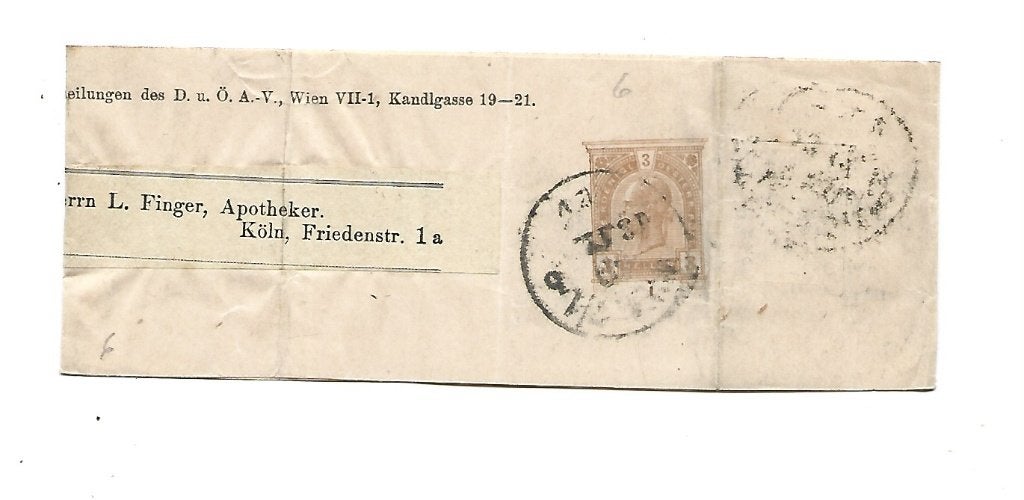 Oostenrijk -wrapper, Postzegels en Munten, Brieven en Enveloppen | Buitenland, Verzenden, Overige typen