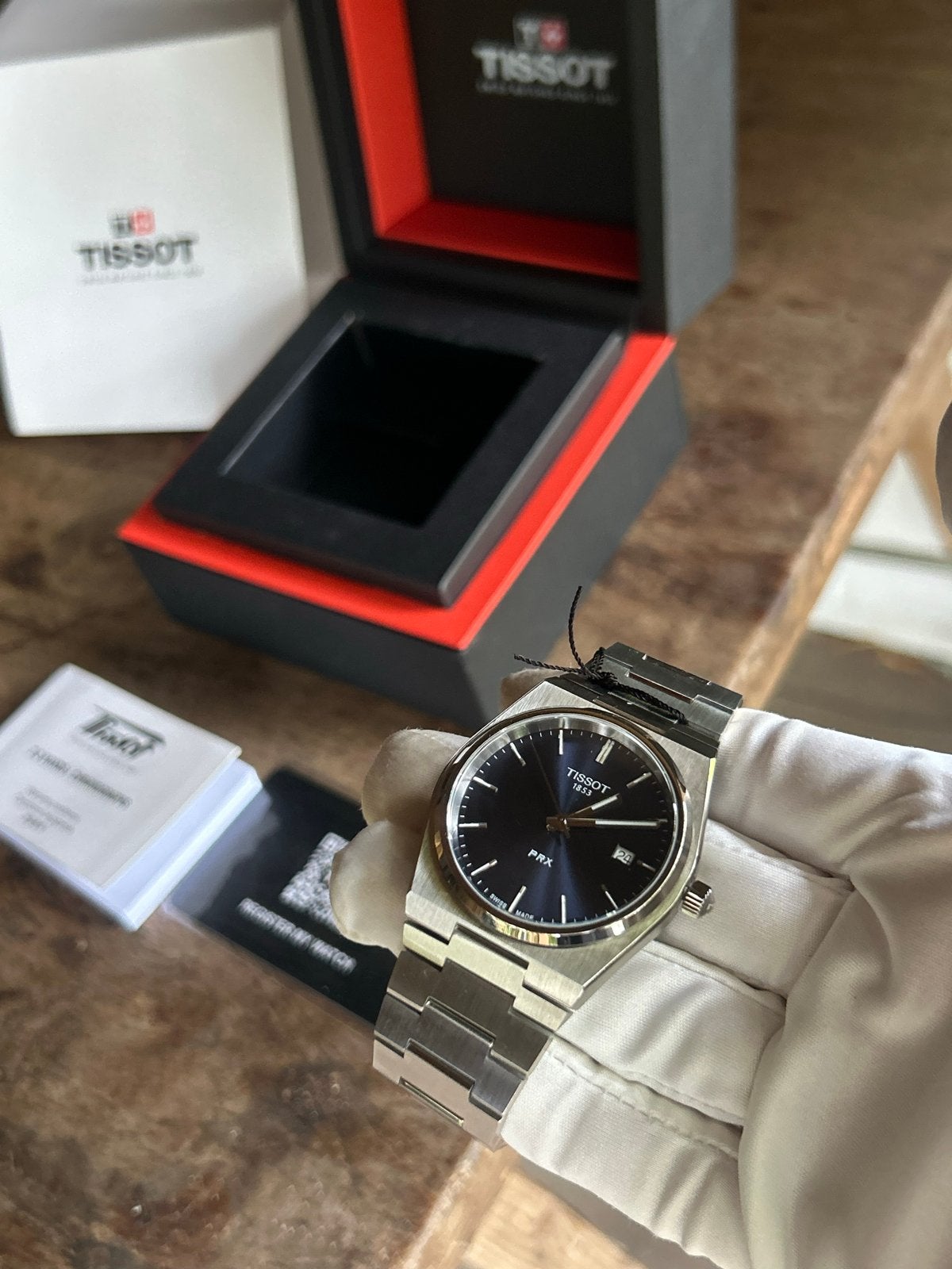 Tissot PRX Herenhorloge 40MM- Nieuw in doos, Overige merken, Staal, Staal, Polshorloge