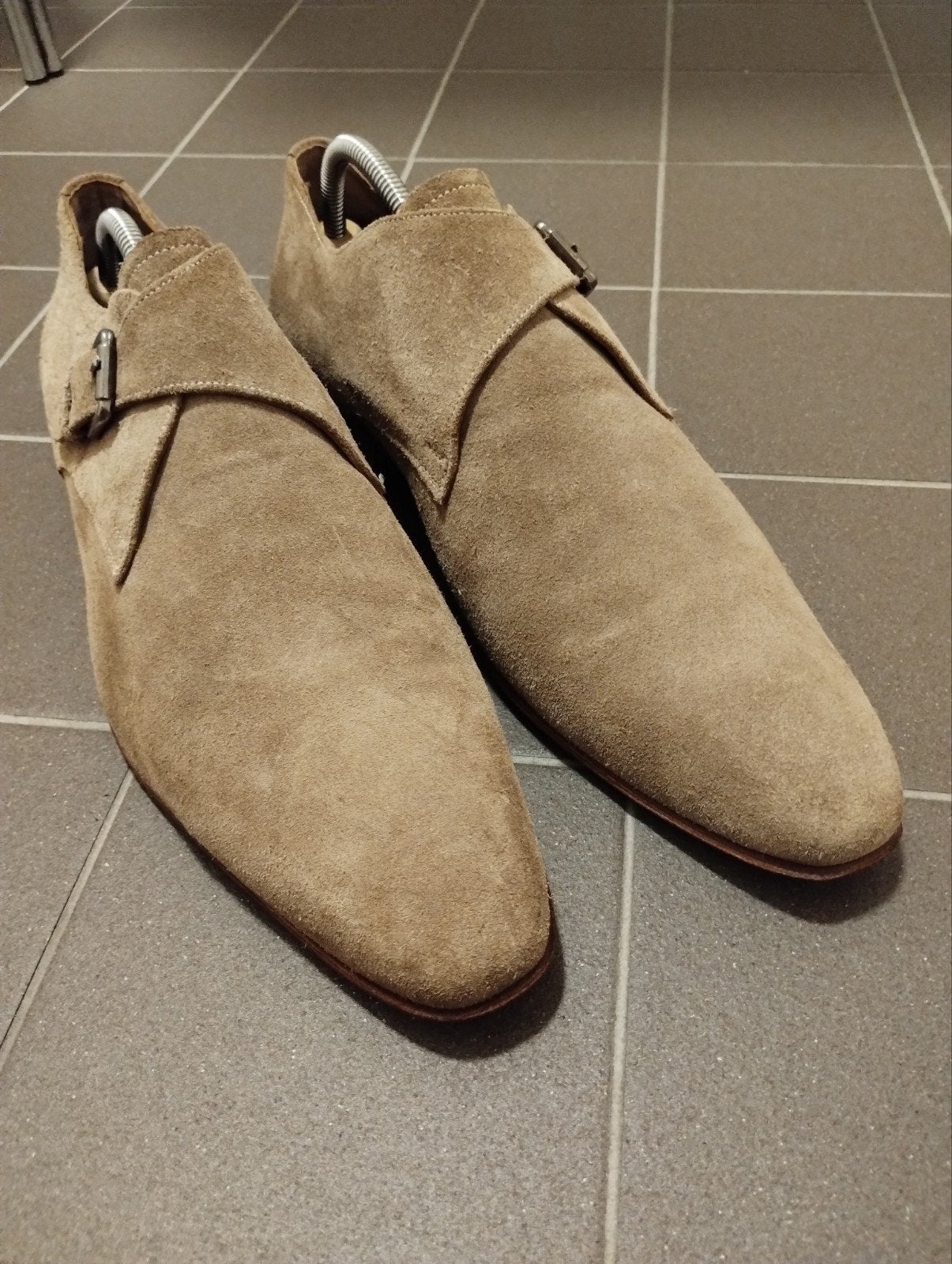 Melik suède herenschoenen maat 45, Kleding | Heren, Schoenen, Ophalen of Verzenden, Zo goed als nieuw, Overige kleuren