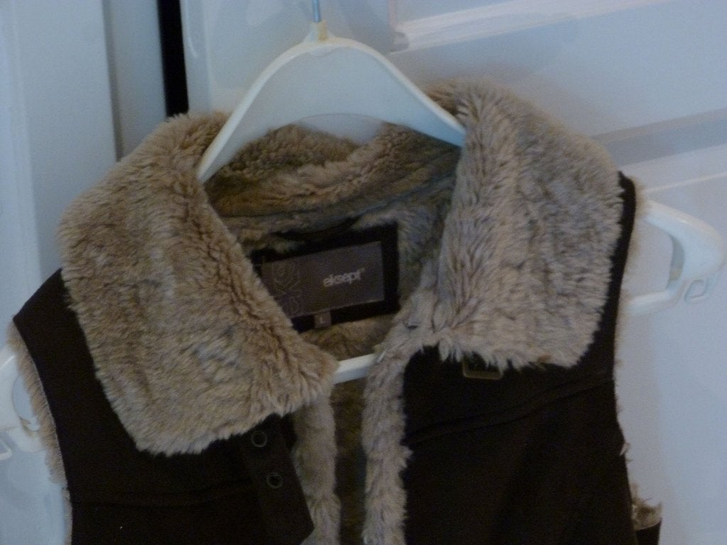 bodywarmer EKSEPT teddy bruin 40 -GRATIS zend, Verzenden, Nieuw, Maat 38/40 (M), Bruin