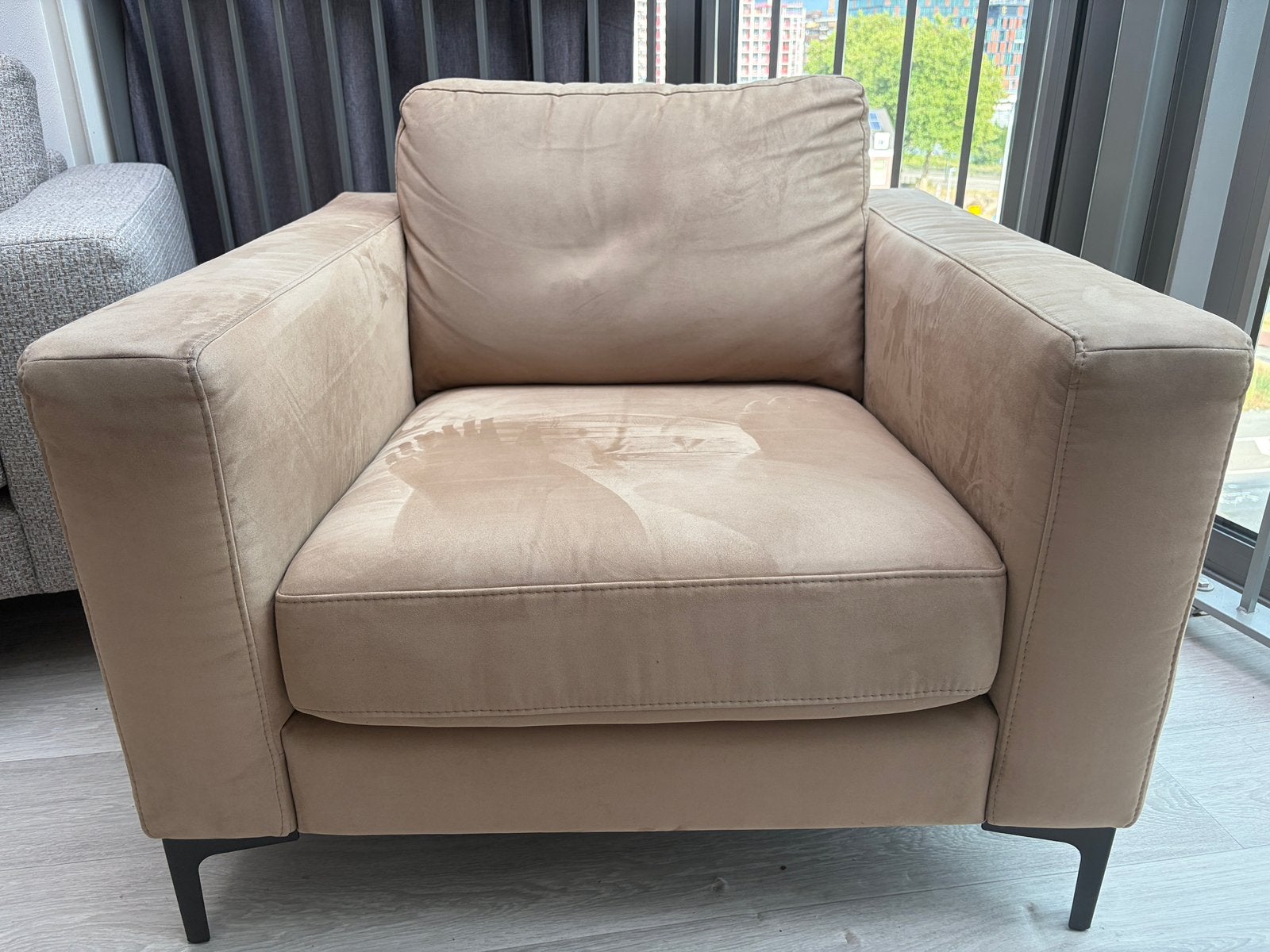 2x Pronto Rango fauteuil – €80 p/stuk / €150 set moet weg, Ophalen, Overige materialen, 75 tot 100 cm, Zo goed als nieuw