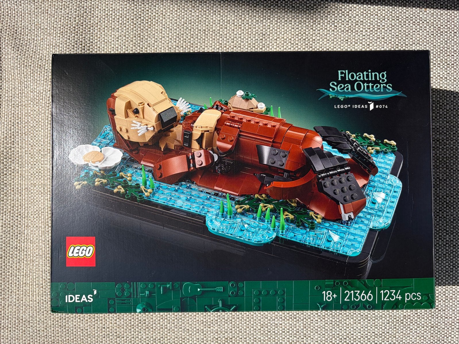 LEGO Ideas 21366 Drijvende Zeeotters - Nieuwstaat!, Lego, Denemarken, Ophalen of Verzenden, Complete set
