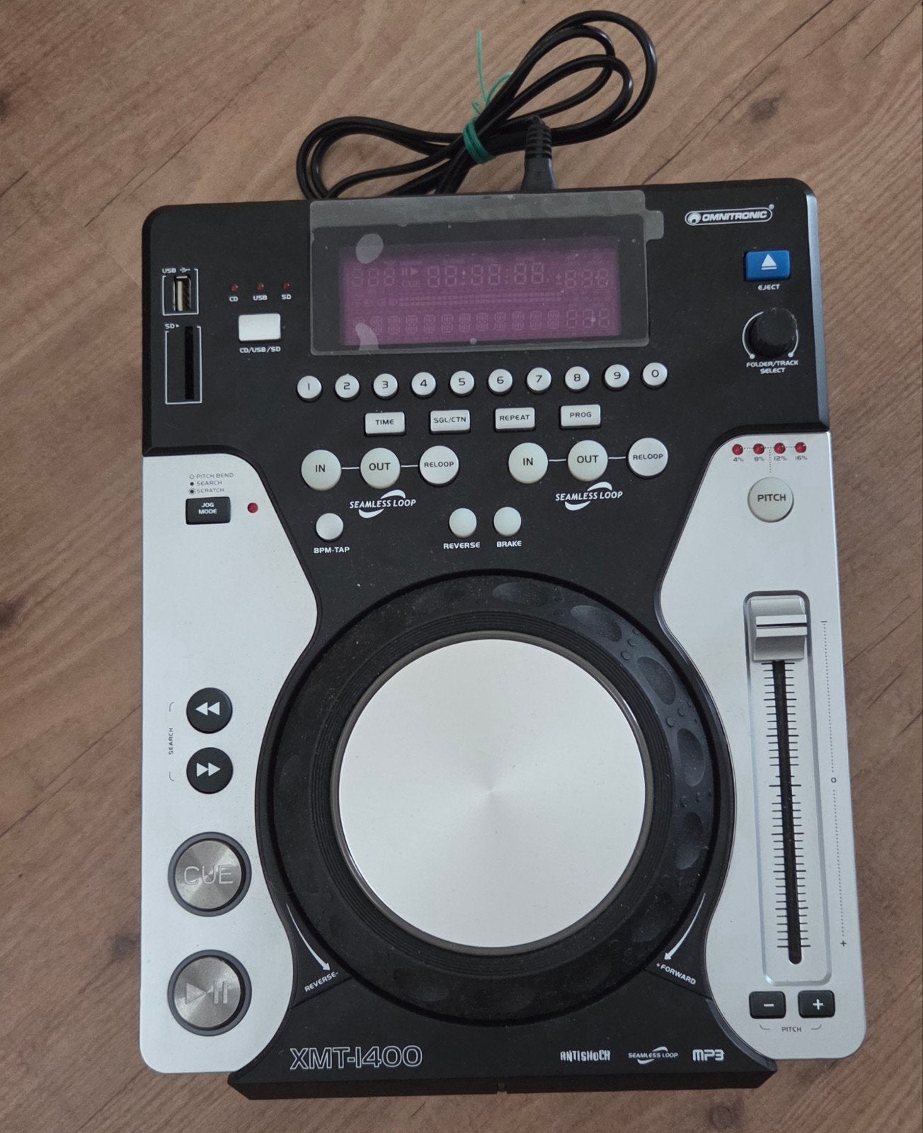Omnitronic XMT-1400 DJ CD/USB/SD Speler, Muziek en Instrumenten, Dj-sets en Draaitafels, Zo goed als nieuw, Overige merken, Ophalen of Verzenden