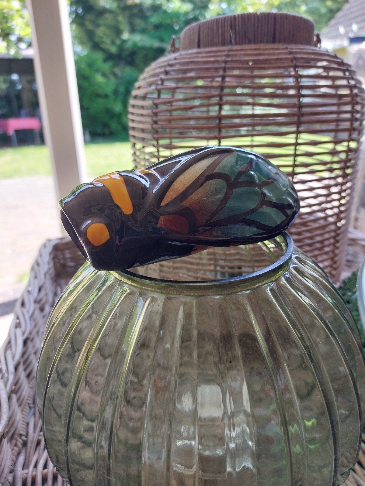 Cigale kleurrijk insect vintage, Ophalen of Verzenden