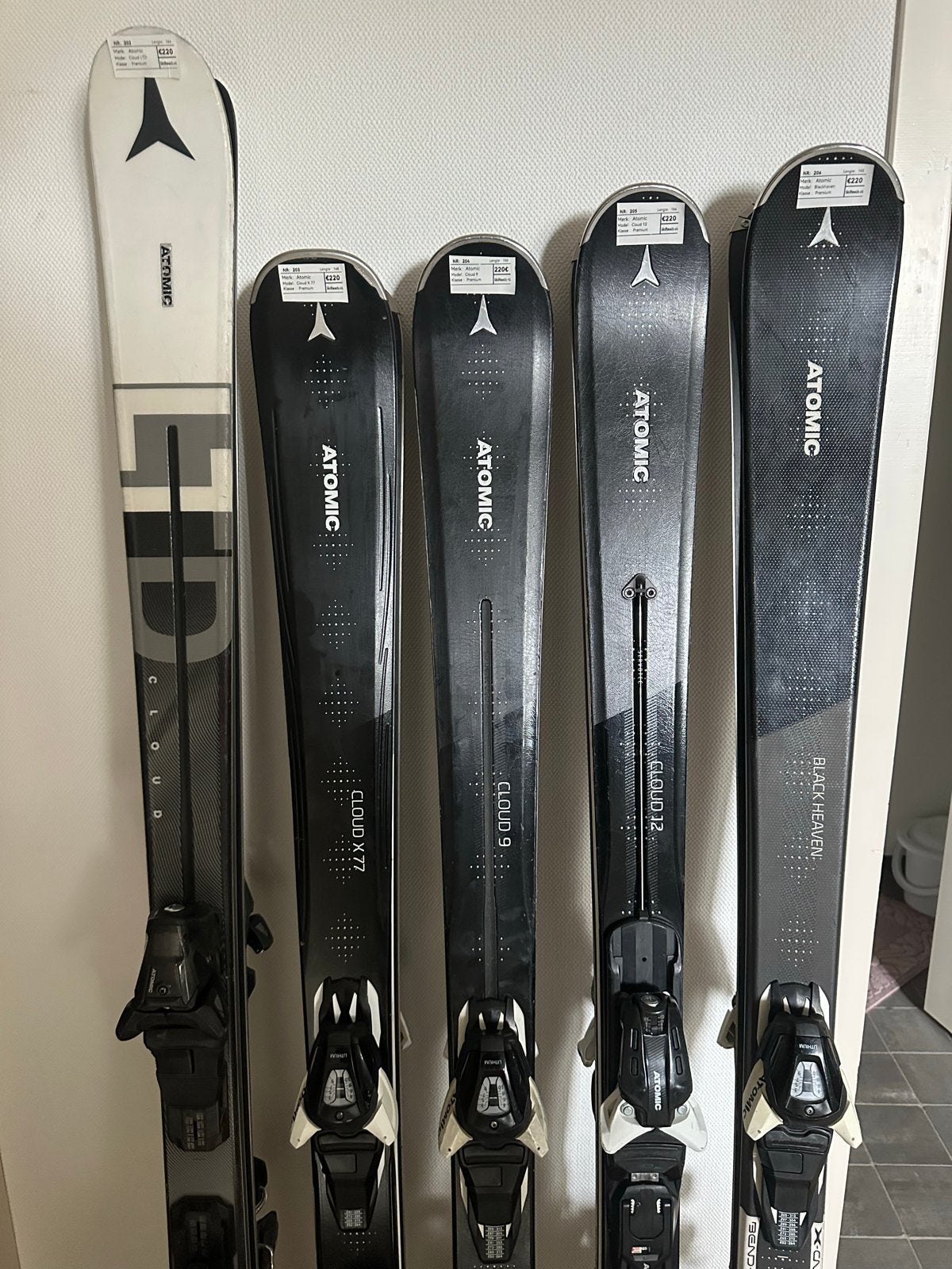 Atomic Cloud dames ski's - Diverse modellen, Ophalen, 140 tot 160 cm, Gebruikt, Carve