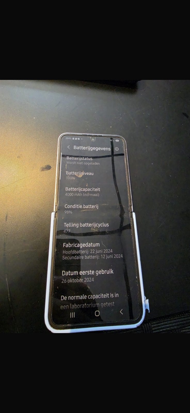 samsung flip 6, Telecommunicatie, Mobiele telefoons | Apple iPhone, Ophalen, Zo goed als nieuw, 128 GB, Overige modellen