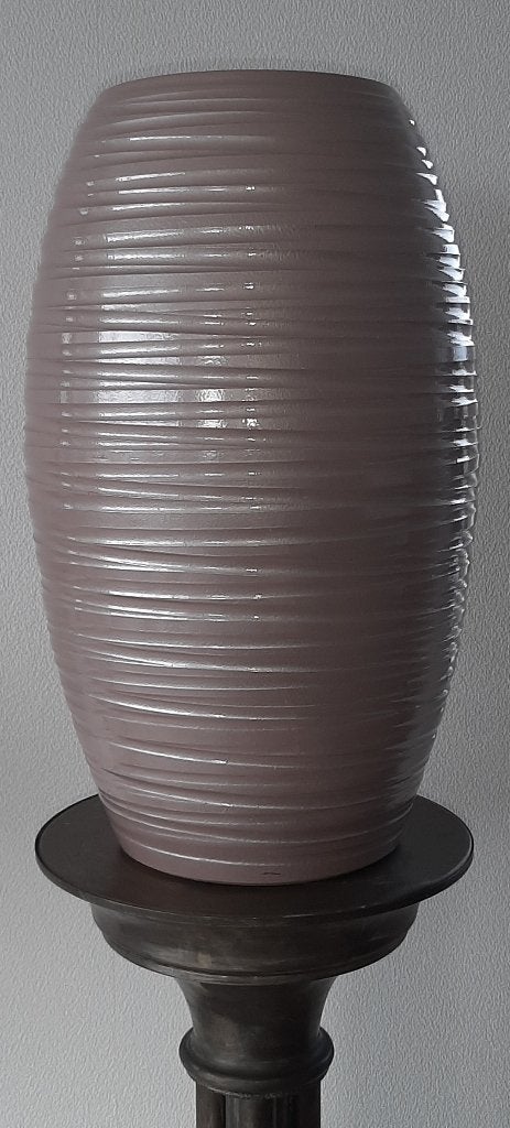 zeer grote roze aardewerk vaas, 48 cm, Ophalen of Verzenden, Zo goed als nieuw, Roze