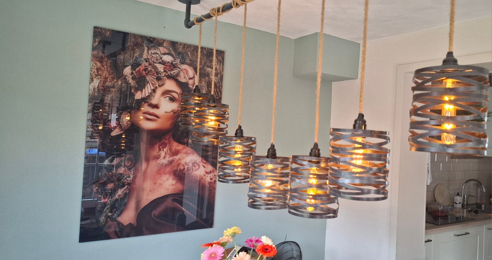 Industriele hanglamp, Ophalen, Dimbaar