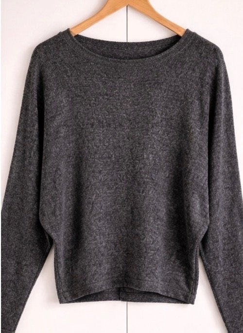 H&M Grijze korte trui met wijde mouwen  nieuw maat S, H&M, Nieuw, Ophalen of Verzenden, Maat 36 (S)