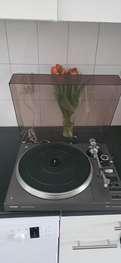 Philips 877 Direct Control Platenspeler - Super Electronic, Audio, Tv en Foto, Platenspelers, Ophalen of Verzenden