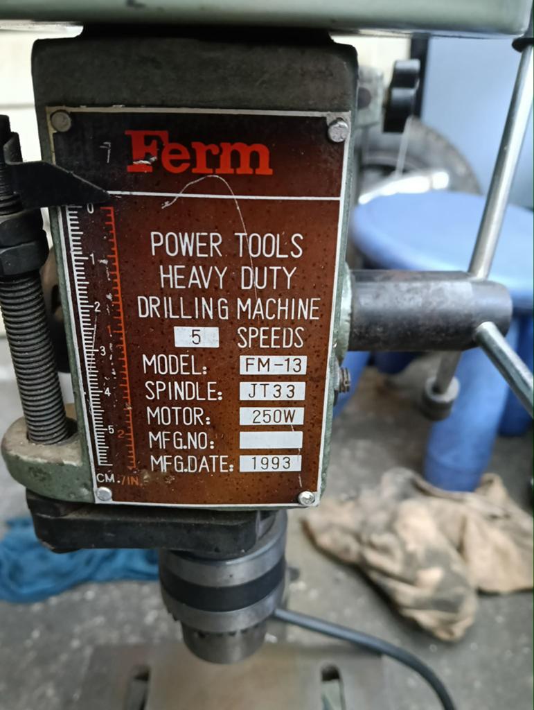 Ferm Kolomboormachine FM-13 - 250W, 5 snelheden, Ophalen of Verzenden, Gebruikt, Minder dan 400 watt, Kolomboormachine