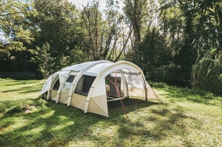quechua air seconds 6.3 XXL opblaasbare tent, Ophalen, Gebruikt, Tot en met 6