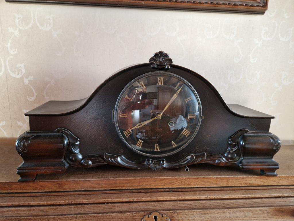 Houten pendule, Antiek en Kunst, Antiek | Klokken, Ophalen of Verzenden